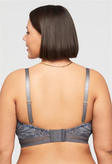 Silk and Smoke Cup-Sized Lace Bralette