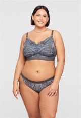 Silk and Smoke Cup-Sized Lace Bralette