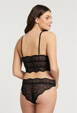 Longline Bralette & Brazilian Panty Set