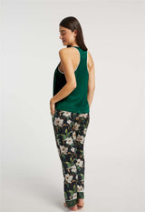 Magnolia Racerback Silk Tank/Lounge Pant By Inej