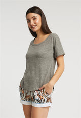Wild Horses Dropped Shoulder T Shirt/Short By Inej