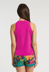 Botanica High Neck Tank/Cuffed Short By Inej