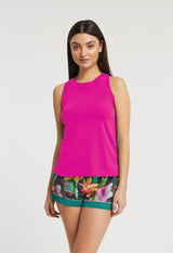 Botanica High Neck Tank/Cuffed Short By Inej
