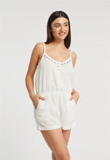 Cotton Gauze Romper By Inej
