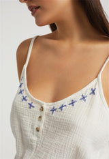 Cotton Gauze Romper By Inej