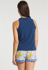 Florence Bamboo High Neck Tank/Lounge Short By Inej