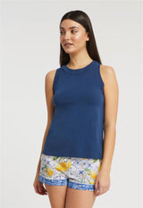 Florence Bamboo High Neck Tank/Lounge Short By Inej