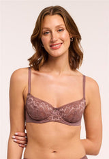Woodrose Flirt Demi Lace Bra