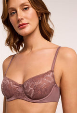 Woodrose Flirt Demi Lace Bra