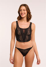 Temptation Corset Set with Lace Cheekini
