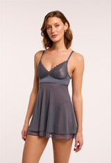 Lights Out Babydoll with adjustable cheekini