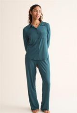 Button Down Pj Set