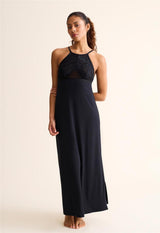 Parisian Nights High Neck Long Gown