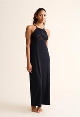 Parisian Nights High Neck Long Gown