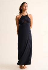 Parisian Nights High Neck Long Gown
