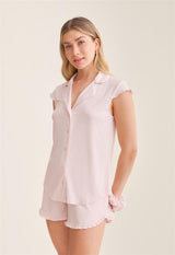 Shortie Pj Set with srunchie