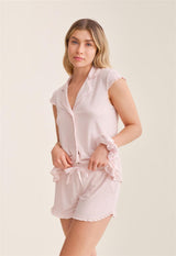 Shortie Pj Set with srunchie