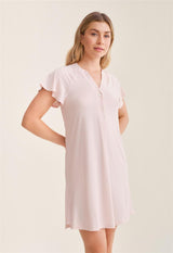 Fluttered Sleeve Nightshirt