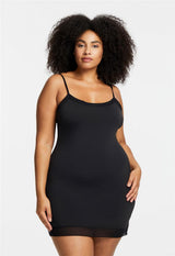 Round Neck Mid-Thigh Slip