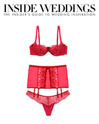 The Montelle Gatsby set in Red is featured in a Valentine’s Day Gift Guide on leading bridal publication Inside Weddings