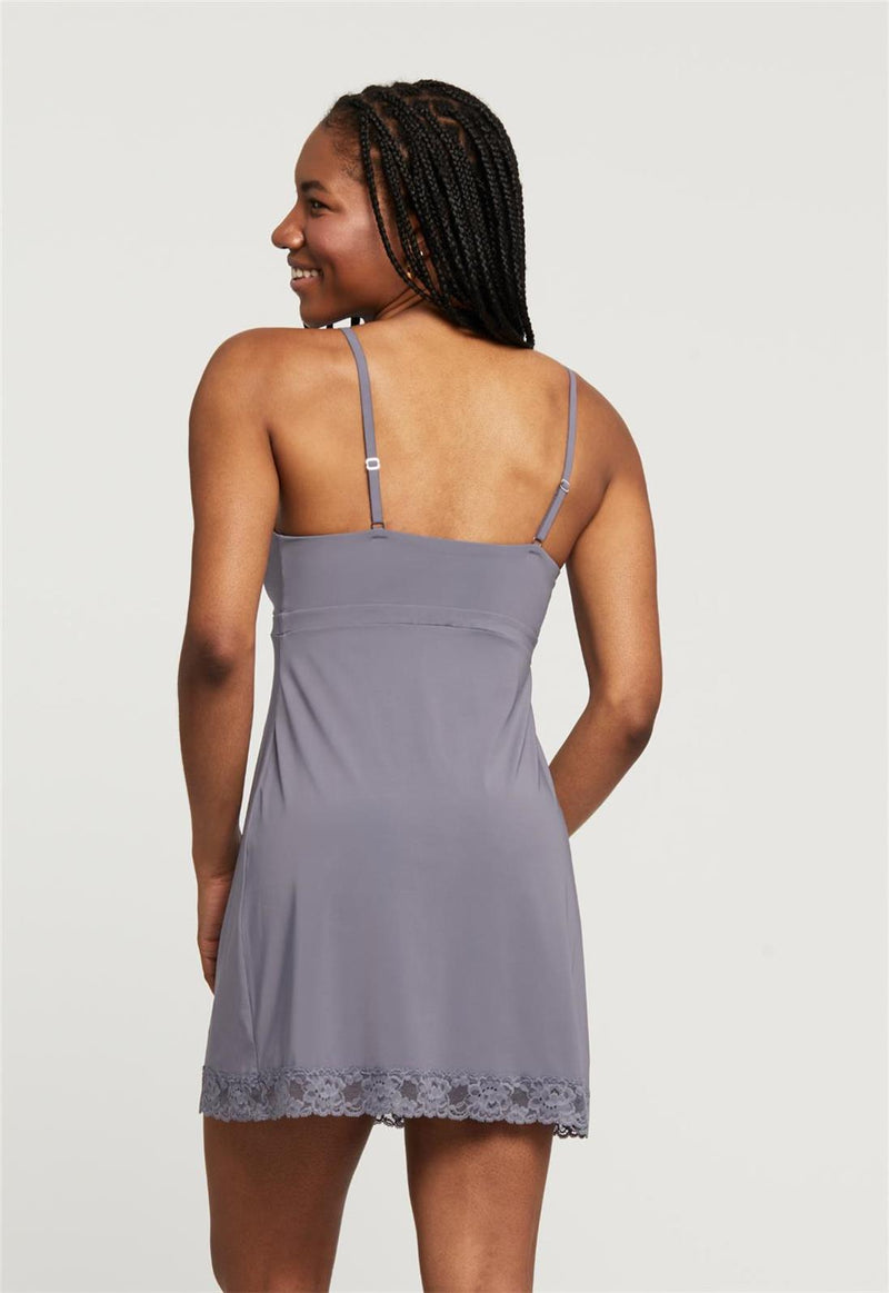 Bust Support Chemise With Cup Insert Pockets