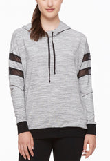 Fleur't With Me Athletic Mesh Insert Hoodie