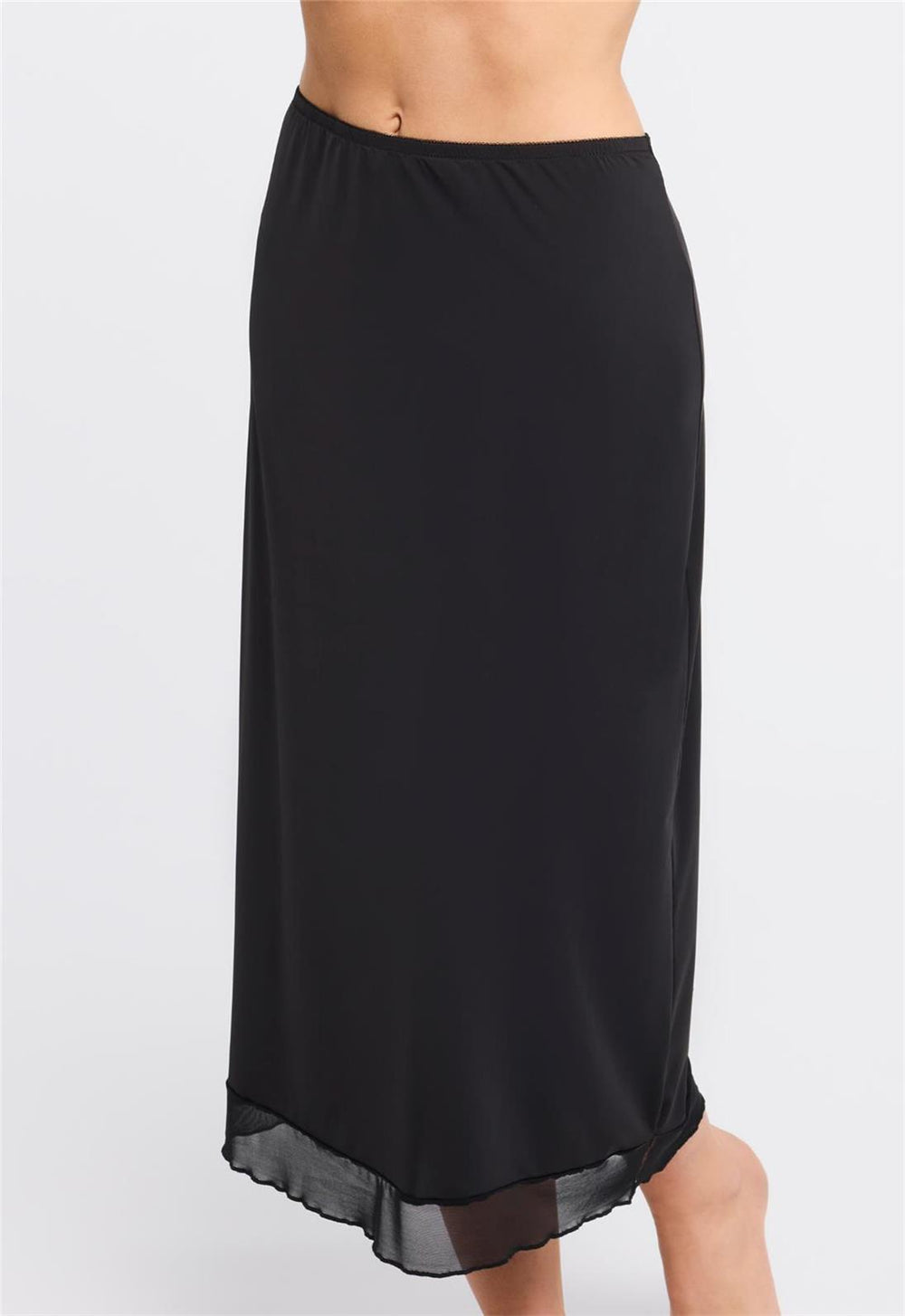 Long Half Slip - XL / Black