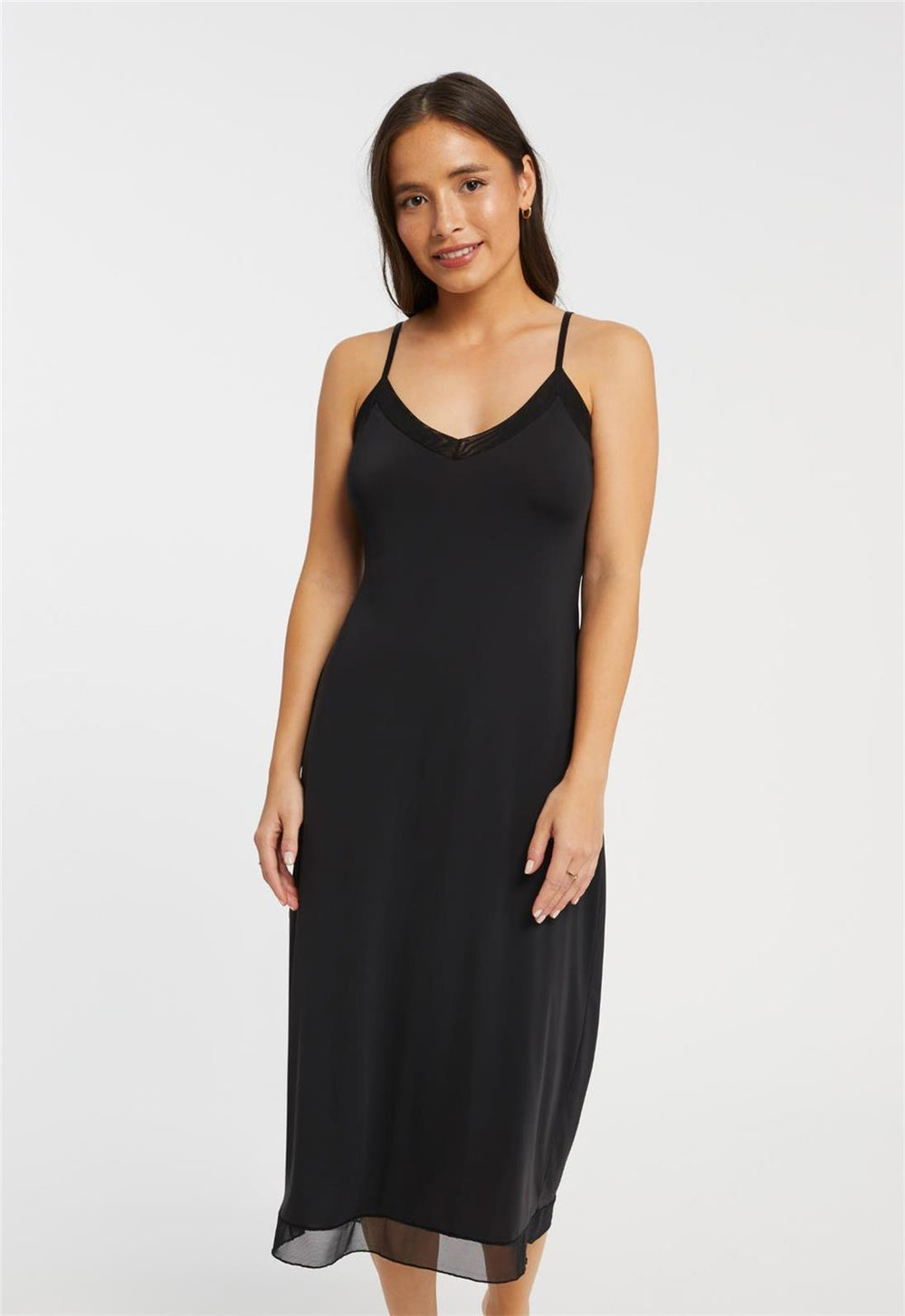 Maxi Length Slip - XL / Black