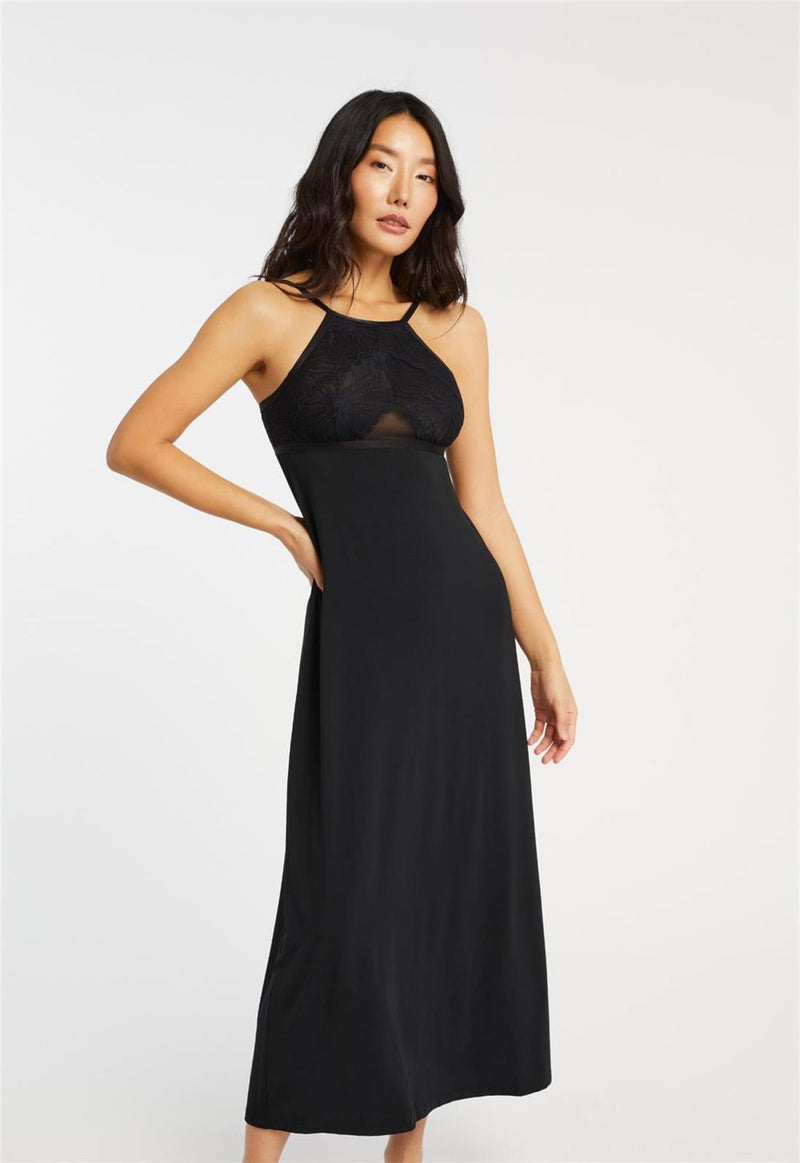 Parisian Nights High Neck Long Gown