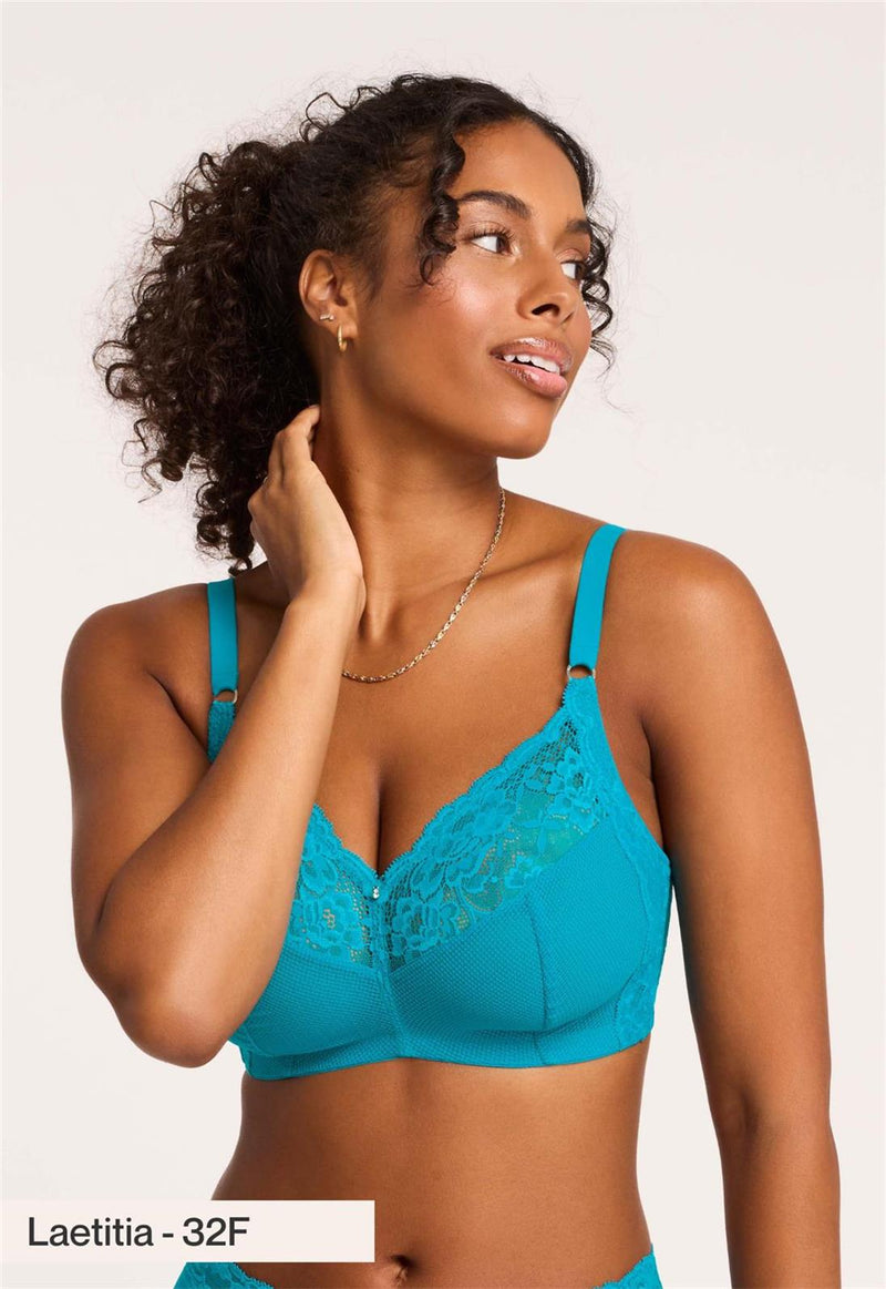 Women's Frilly Mesh Bralette – Unlined, See-Through, Push-Up Crop Top (S-XL)