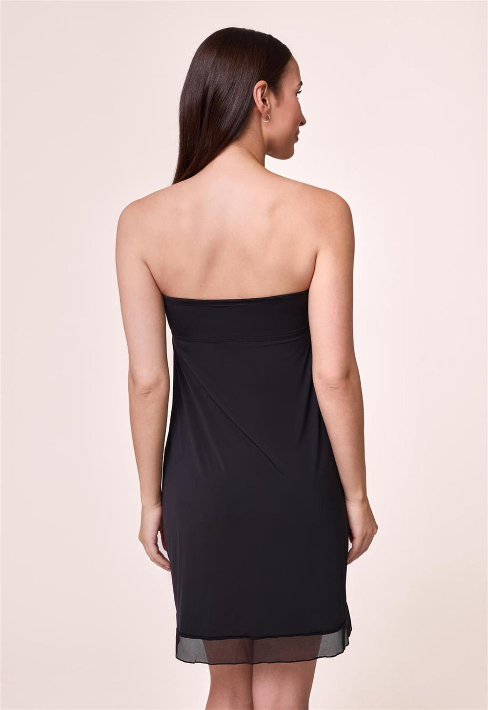 black strapless slip for under dress - XL / Color:Campbell 15% spandex Hand wash 7 Outfit Ideas to YGroup_P124578