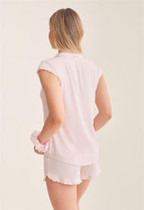 Shortie Pj Set with srunchie