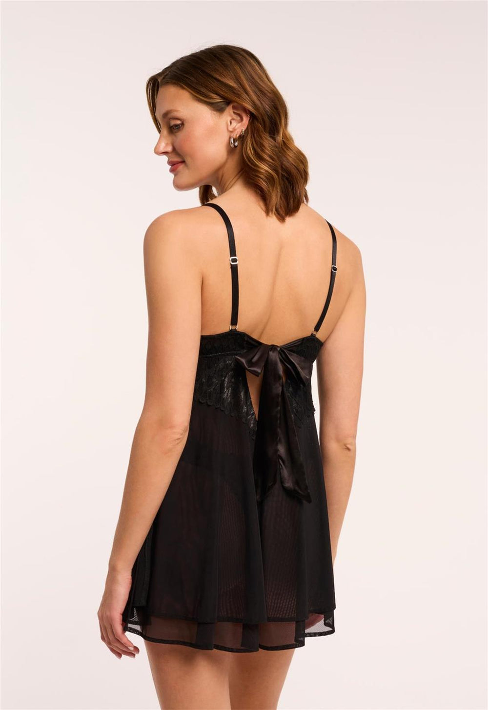 black lace babydoll dress Lacy Babydoll Set