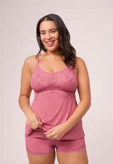 Full Bust Support Cami Short Set