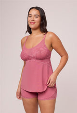 Full Bust Support Cami Short Set