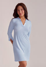 V-Neck Nightshirt 3/4 Sleeve