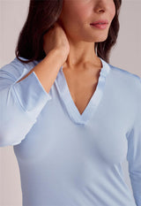 V-Neck Nightshirt 3/4 Sleeve