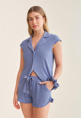 Shortie Pj Set with scrunchie