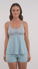 Bust Support Cami Short Set
