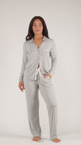 Button Down Pj Set