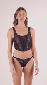 Temptation Corset Set with Lace Cheekini