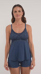 Bust Support Cami Short Set